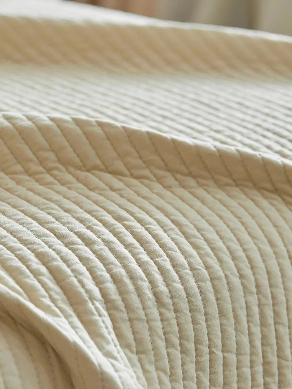 3 PIECE 100% COTTON QUILT SET, OVERSIZED LIGHTWEIGHT TEXTURED BEDSPREAD
